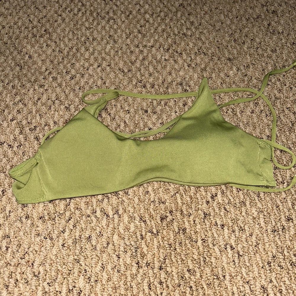 cute green bikini top